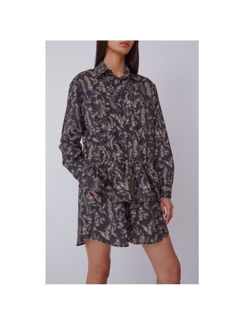 NWT Thakoon Women's Button Up Print Dress, Size 8, Black & White